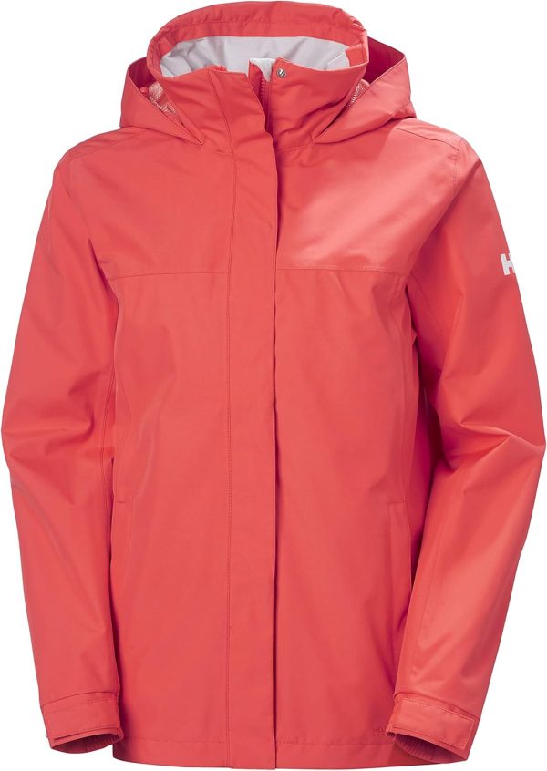 Helly-Hansen Women's Aden Waterproof Windproof Breathable Packable Hood Rain Coat Jacket