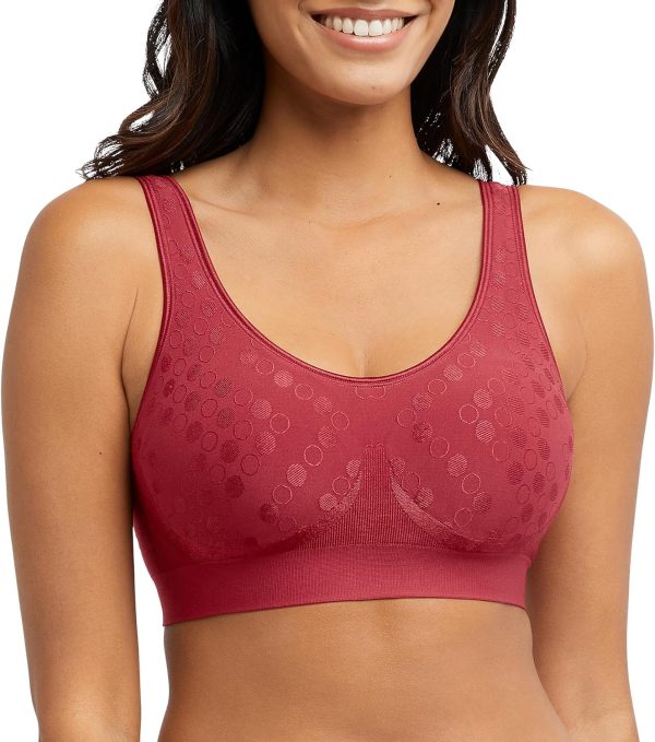 Bali Women's Wireless Bra, Comfort Revolution Full-Coverage Wirefree Bra for Women