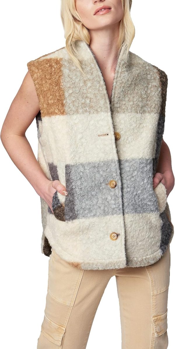 [BLANKNYC] womens Plaid VestVest