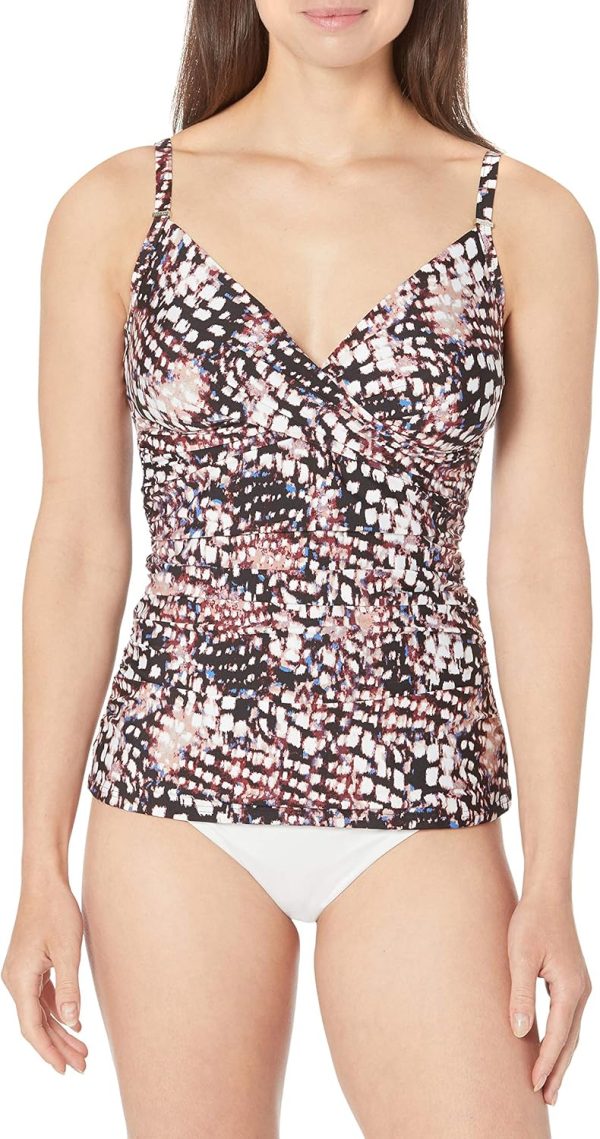 Calvin Klein Women's Triangle Tummy Control Tankini Top